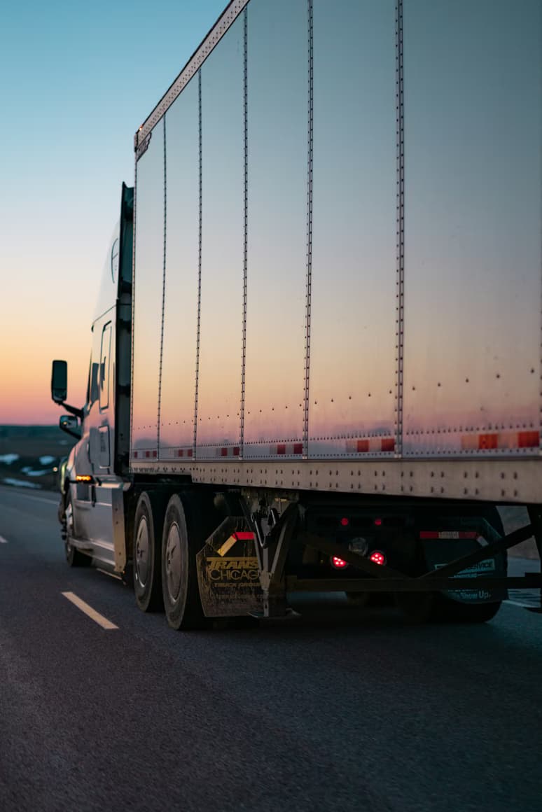 Logistics fleet industry background